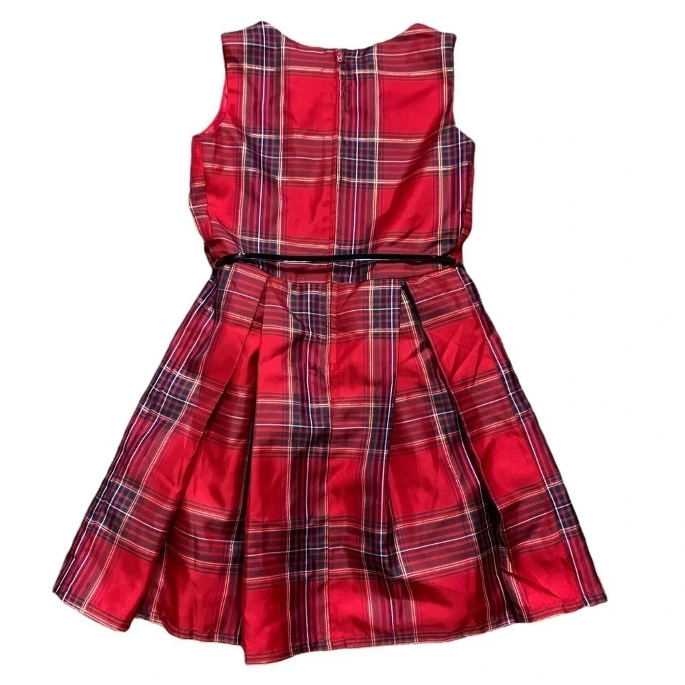 The Childrens Dress New With Tags Classic Red Plaid Dress Girls Size 14
